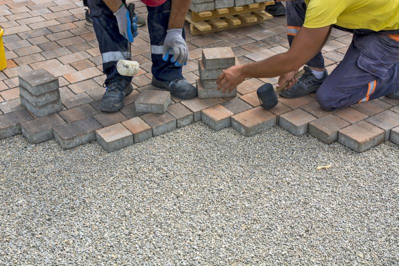 Paver Patio Installation Site